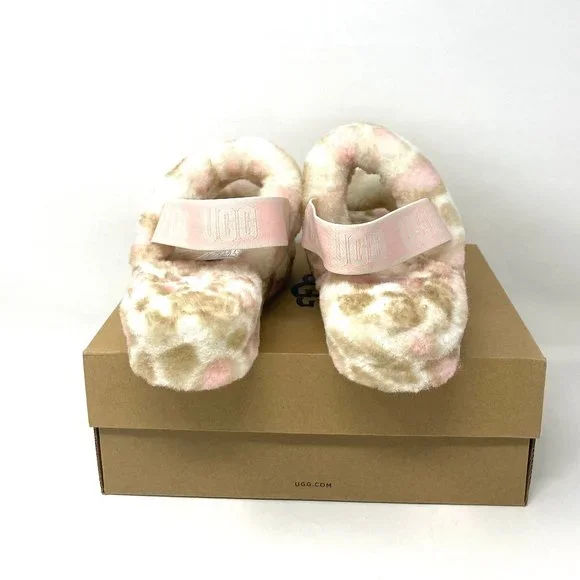 💖MEGA SALE💖UGG YEAH Panther Print Slipper Platform Multicolor Women 1120920WHT - Picture 3 of 9